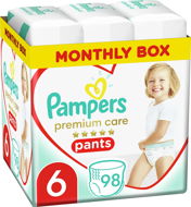 PAMPERS Premium Pants Carry Pack veľ. 6 (98 ks) - Plienkové nohavičky