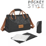 BADABULLE pelenkázó táska Pocketstyle Black Camel - Pelenkázó táska