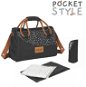 BADABULLE Changing Bag Pocketstyle Black Camel - Changing Bag