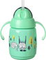 Tommee Tippee Superstar szívószállal 6m+ Green, 300 ml - Tanulópohár