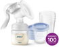 Breast Pump Philips AVENT Breast Milk Pump Manual + VIA 180ml 5 pcs - Odsávačka mléka