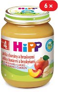 Príkrm HiPP BIO Jablká s banánmi a broskyňami - 6x 125g - Příkrm