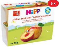 HiPP BIO Jablká s broskyňami - 6x (4x100g) - Príkrm