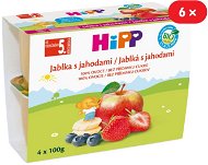 HiPP BIO Jablká s jahodami - 6x (4x100g) - Príkrm