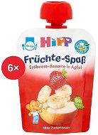 HiPP BIO Fruit Fun Jablko-Banán-Jahoda - 6x 90g - Príkrm