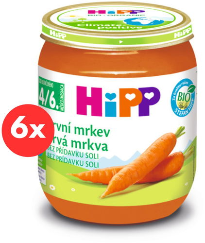 HiPP BIO První mrkev - 6× 125 g - Příkrm - Hlavní obrázek