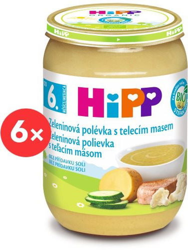 HiPP BIO Zeleninová polévka s telecím masem - 6× 190 g - Příkrm - Hlavní obrázek