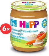 HiPP BIO Zelenina a ryža s kuracím mäsom - 6x 125g - Príkrm