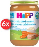 HiPP BIO Carrots with Rice and Veal - 6 × 190g - Baby Food