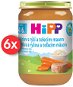 Příkrm HiPP BIO Mrkev s rýží a telecím masem od uk. 4.-6. měsíce, 6 × 190 g - Příkrm