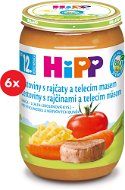 HiPP BIO Těstoviny s rajčaty a telecím masem 6× 220 g - Příkrm