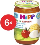 HiPP BIO Tomatoes with spaghetti and mozzarella &quot;Pasta Bambini&quot; salmon - 6 × 220 g - Baby Food