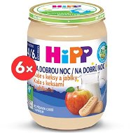Mliečna kaša HiPP BIO Kaša na dobrú noc s keksami a jablkami - 6x 190g - Mléčná kaše