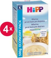 HiPP Mliečna prvá kaša pre dojčatá Praebiotik - 4x 500g - Mliečna kaša
