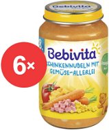 BEBIVITY Pasta with Ham and Vegetable Mix 6 × 220g - Baby Food