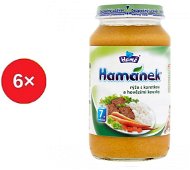 Hamánek Beef pieces with rice and carrots 6 × 230 g - Baby Food
