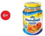 Hamánek Happy Fruit apricot with peach 6 × 190 g - Baby Food