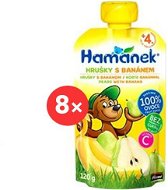 Hamánek Pear and Banana 8× 120g - Baby Food