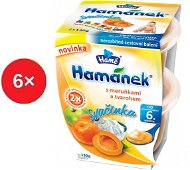 Hamánek Snack with apricots and cottage cheese 6 × (2 × 130 g) - Baby Food