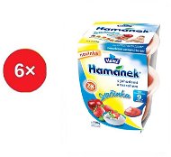 Hamánek Snack with strawberries and cottage cheese 6 × (2 × 130 g) - Baby Food