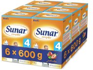 Sunar Complex 4 jahoda – 6× 600 g - Dojčenské mlieko