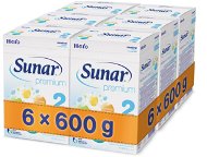 Sunar Premium 2 – 6× 600 g - Dojčenské mlieko
