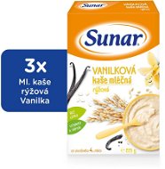 SUNAR Vanilla Porridge  - 3 × 225g - Milk Porridge