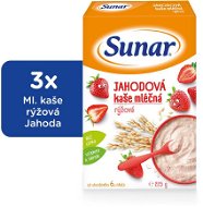 SUNAR Strawberry Porridge - 3 × 225g - Milk Porridge