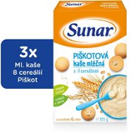 SUNAR Cookie Porridge - 3 × 225g - Milk Porridge