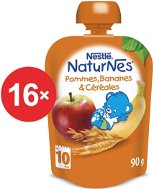 Nestlé NATURNES Banán, jablko, cereálie - 16x 90g - Príkrm