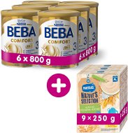 BEBA COMFORT 3 HM-O (6× 800g) + NESTLÉ Milk Porridge Wheat Oat 9× 250g - Baby Formula