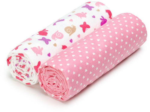 T-TOMI Látkové osušky Pink snails  - Dětská osuška - Hlavní obrázek