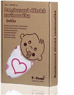 T-TOMI Bamboo Swaddle Blanket 1pc - heart pattern - Swaddle Blanket