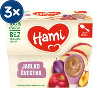 Hami Fruit Snack Apple and Plum 3×400 g - Baby Food