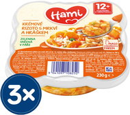 Hami vegetable plate Creamy risotto with carrots and peas 3× 230 g - Baby Food