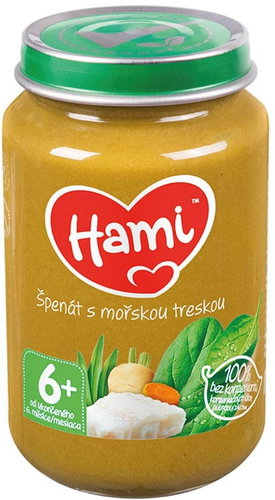 Hami Spinach Side Dish with Cod 200g - Baby Food - Main image