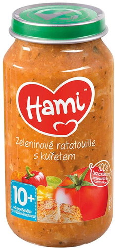 Hami Strawberry vegetable ratatouille with chicken 250 g - Baby Food - Main image