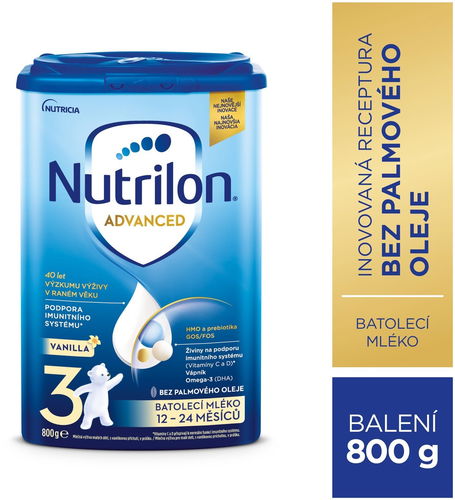 Nutrilon 3 Advanced Vanilla batolecí mléko 800 g, 12+ - Kojenecké mléko - Hlavní obrázek