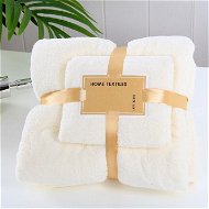 GOLDBABY Children's Bath Towel Set of 2 pcs White 35×75, 70×140cm - Towel
