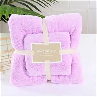 GOLDBABY Children's Bath Towel Set of 2 pcs Purple 35×75, 70×140cm - Towel