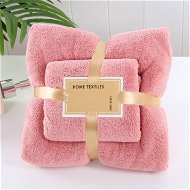 GOLDBABY Children's Bath Towel Set of 2 pcs Pink 35×75, 70×140cm - Towel