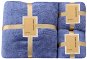 GOLDBABY Children's Bath Towel Set Dark Blue 2 pcs 35×75, 1 pcs 70×140cm - Towel