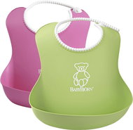 Babybjörn Soft bibs 2 pcs green / pink - Bib