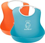 Babybjörn Soft Bib, Orange/Turquoise, 2 Pack - Bib