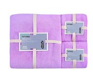GOLDBABY Children's Bath Towel Set Purple 2 pcs 35×75, 1 pcs 70×140cm - Children's Bath Towel