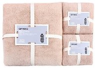 GOLDBABY Baby Towels Set Brown 2 pcs 35×75, 1 pcs 70×140cm - Towel
