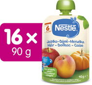 NESTLÉ Jablko Tekvica Marhuľa 16× 90 g - Príkrm