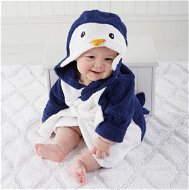 GOLDBABY Baba fürdőköpeny kapucnival - pingvin 0-3 év - Fürdőköntös
