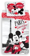 Jerry Fabrics Mickey a Minnie in Paris "I love you" - Detská posteľná bielizeň