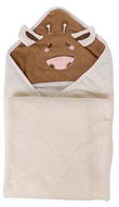 GOLDBABY Baby Towel with Hood, Beige 90×90cm - Children's Bath Towel